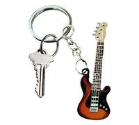Fulenyi Guitar Keyring | Instrument Keyring, Stainless Steel Music Key Guitar Ornament Instrument Keyring for Guitarists Boys Girls