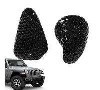Fulenyi Horns for Car,Horns on the Steering Wheel of the Car,Stickers for Car Interior Decoration with Bull Horn and | Adhesive Rhinestone Stickers, Accessories