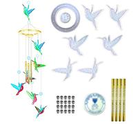Fulenyi Hummingbird Epoxy Resin Silicone Molds - Soft Durable Wind Chime Windbell Pendant Silicone Mould - Silicone Resin Mold Kit for DIY Crafts Making Wind Bells Home Outdoor Decorations