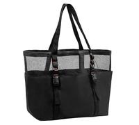 Fulenyi Mesh Pool Bag,Mesh Beach Bag - Tote Bag for Women | Foldable Mesh Pool Travel Bags, Beach Bag for Shells, Large Beach Bag, Beach Bag
