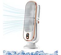 Fulenyi Powerful Air Quiet Fan, USB Rechargeable Oscillating Fan with 5 Wind Speeds | Electric Air Cooling Fans, USB Rechargeable Fan