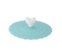 Fulenyi Silicone Cup Ornament | Fashion Silicone Lids with Love Clip,Silicone Lids for Cups and Lids for Hot Cups Dustproof, Airtight Seal for Travel, Hiking,
