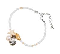 Fulenyi Starfish Chain Bracelet,Starfish Shell Bracelet - Boho Charms Ankle Shell Bracelet,Elegant Foot Wrist Decoration for Women Girls, Consulte la descripción, See description, See description