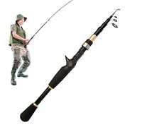 Fulenyi Telescopic Fishing Rod, Telescopic Fishing Rod | Casting Fishing Rod | Long Range Casting Fishing Rod, Portable Far Casting Rod, Fishing Rod