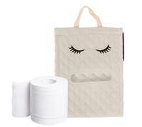 Fulenyi Toilet Paper Cover - Cute Eyelash Shaped Cotton Toilet Paper Storage,Toilet Paper Dispenser Box and Tissue Holder for Toilet Tank