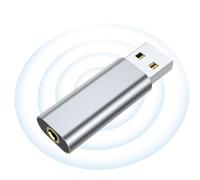 Fulenyi USB Sound Card - USB Optical Audio Adapter 3.5 mm Plug and Play, Portable USB Audio, Portable Sound Card, USB Audio Interf without Driver for Headphones,