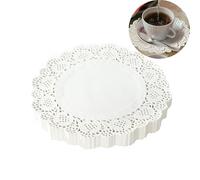 Fuletooye 150 PCS White Lace Paper Doilies,Round Paper Doilies, 4.5 inch Dollies for Plates, Doyleys Lace Paper for Wedding Tableware Food Decoration