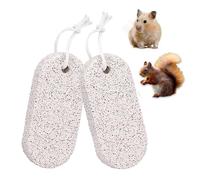 Fuletooye 2PCS Dog Rocks,Pet Teeth Grinding Stone, Teeth Care Mineral Stone, Teeth Molar Toy for Parrot Rabbit Hamster Rat Chinchilla