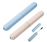 Fuletooye 2Pcs Travel Toothbrush Case, Portable Toothbrush Holder Replacement Toothbrush Cover Storage Case, Sutiable for Home Travel Hiking