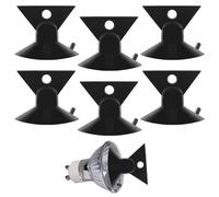 Fuletooye 6 Pcs Bulb Removal Tool, PVC Black Light Bulb Changer for GU10, Lamp Light Suction Cup Removals for Mini Track Replacement Bulbs Essential Household Accessory