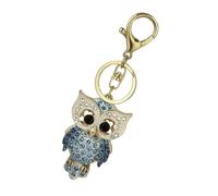 Fuletooye Cute Owl Keyring, Owl Keychains Zinc Alloy Owl Keyrings Rhinestone Key Chain Owl Handbag Purse Pendants Charm Gifts for Women,Girls Ladies