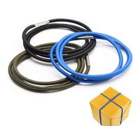 Fuletooye Elastic Bands 3 Pcs Rubber Bands Durable Elastic Bands for 13 to 30 Gallon Garbage Cans, Black