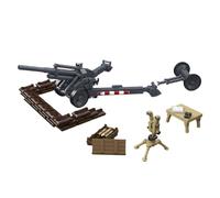 Fuleying 15cm Schwere Feldhaubitze 18 Building Set, Heavy Field Howitzer Building Bricks Kit, 1:35 WWII German Military Artillery Model, Home Desktop Decor, Gift for Adult Teen(326 PCS)