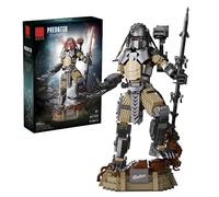 Fuleying Alien Warrior Building Set for Adults, 978 Pieces Predator Building Bricks Kit, Xenomorph Horror Action Figure Model Toy, Gift for Adults Kids Aged 8+