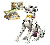 Fuleying Dalmatians Dog Building Set for Adults, 1869+PCS Collectible DIY Animal Bricks Toy, Build A Posable Puppy Model, Home Office Decor, Idea Gift for Dog Lovers & Movie Fans