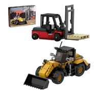 Fuleying Forklift & Loader Building Set for Adults, City Engineering Vehicle Building Bricks Kit, STEM Truck Model Toy, Technik Collectible Home Decor, Gift for Men Teens(680 PCS)