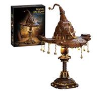 Fuleying Magic Hat Desk Lamp Building Toy for Adults - 698 Pieces Table Lamp Building Bricks Model, Wizard Hat Night Light for Home Office Decor, Birthday Valentine's Day Gift