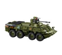 Fuleying Military Building Set, 1: 35 BTR-80AS Infantry Fighting Vehicle Building Blocks, 619PCS Army Amored Tank Model Toy for Adults Kids Aged 8+