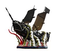 Fuleying Pirate Ship Building Blocks Set, Kraken Attack Scene with Movable Octopus Tentacles & Sailing Boat, Black Pearl Ship Model Toy, Home Office Decor, Gift for Adult Teen
