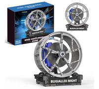 Fuleying Racing Car Wheel Hub Building Set, 548 PCS Rotating Wheel Rim Bricks Model, Technik Mechanical Brake Disk Building Kit, Collectible Desk Decor for Car Enthusiasts, Adults & Teens(96261-S)