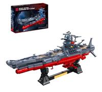 Fuleying Space Battleship Building Blocks Set(2465 PCS), 1: 500 Sci-Fi Yamato Warship Model with Display Stand, Space Astral Vanguard Bricks Collection for Adults, Home Decor Gift