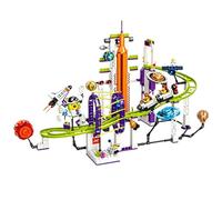Fuleying Space Roller Coaster Building Blocks Set, 1118PCS Orbital Adventure Theme with Rocket Launch Pad, Astronaut, Moving Track, STEM Educational Toy, Sci-fi Birthday Gift for Adults Teens