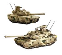 Fuleying Type 100 Main Battle Tank Building Blocks Toy, 1:35 Military Armored Tank Model with Soldier Figures & Weapons, WW2 Army Vehicle Bricks Set, Home Desktop Decor, Gift for Adult Man(1417 PCS)