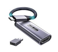 Fulfalic 4K HDMI to USB-C 3.0 Capture Card, 1080P HD 60fps Live & Record Video Audio Grabber for Gaming, Streaming, Teaching, Video Conference
