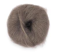 Fulffy, Premium Super Kid Mohair and Silk Lace-Weight Knitting and Crochet Yarn, 25g - Halo Kid Silk 429 Wood