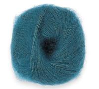Fulffy, Premium Super Kid Mohair and Silk Lace-Weight Knitting and Crochet Yarn, 25g - Halo Kid Silk 561 Dark Teal