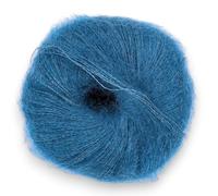 Fulffy, Premium Super Kid Mohair and Silk Lace-Weight Knitting and Crochet Yarn, 25g - Halo Kid Silk 596 Marine Blue