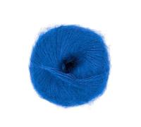 Fulffy, Premium Super Kid Mohair and Silk Lace-Weight Knitting and Crochet Yarn, 25g - Halo Kid Silk 597 Cornflower Blue