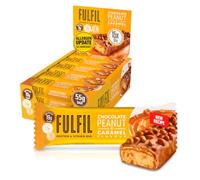 FULFIL Protein Bars, Chocolate Peanut & Caramel Flavour, 15 x 55g | Up to 20g High Protein Snacks, 9 Vitamins, Low Sugar FULFIL Vitamin and Protein Bars