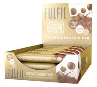 Fulfil Vitamin and Protein Bar (15 x 40 g Bars) - Chocolate Hazelnut Whip Flavour - 15 g High Protein, 9 Vitamins, Low Sugar
