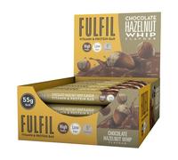 Fulfil Vitamin and Protein Bar (15 x 55 g Bars) - Chocolate Hazelnut Whip Flavour - 20 g High Protein, 9 Vitamins, Low Sugar