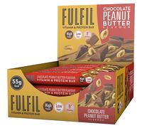 Fulfil Vitamin and Protein Bar (15 x 55 g Bars) Chocolate Peanut Butter Flavour 20 g High Protein, 9 Vitamins, Low Sugar