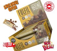 FULFIL Vitamin and Protein Bar Chocolate Hazelnut Whip Flavour 15 Bars x 55g