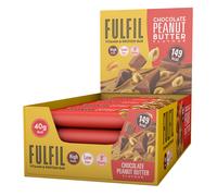 Fulfil Vitamin and Protein Bars (15 x 40g Bars) - Chocolate Peanut Butter Flavour - 15g High Protein, 9 Vitamins, Low Sugar