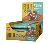 Fulfil Vitamin and Protein Bars (15 x 40g Bars) - Chocolate Salted Caramel Flavour - 15g High Protein, 9 Vitamins, Low Sugar