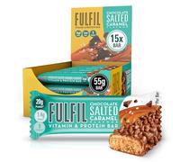 FULFIL Vitamin and Protein Bars, Chocolate Salted Caramel Flavour, 15 x 55g