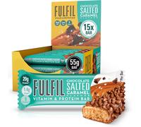 FULFIL Vitamin and Protein Bars (15 x 55 g Bars) - Chocolate Salted Caramel Flavour - 20 g High Protein; 9 Vitamins; Low Sugar