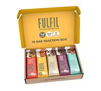 FULFIL Vitamin and Protein Bars, Exclusive 10 Bar Selection Box, 10 x 55g | Up to 20g High Protein Snacks, 9 Vitamins, Low Sugar FULFIL Protein Bars