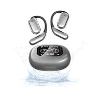 Fulfilexces Earbuds, Fulfilexces Open Ear Earbud, True Powerful Bluetooth 5.4 Open Ear Earbuds, Ipx5 Waterproof, Intelligent Touch, Ai Translation, For Running Workout Exercise Gym (B)