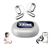 Fulfilexces Earbuds,Fulfilexces Translator Earbuds,True Powerful Bluetooth 5.4 Open Ear Ear-buds, Real-Time 3-in-1 Translator with 128 Languages, Ipx5 Waterproof, for Travel Business Learning (White)