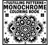 Fulfilling Patterns Monochrome coloring book: Mindful and relaxing monochrome designs - still and slow patterns for adults and all skill levels