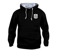 Fulham 1960s Retro Football Hoodie Embroidered Logo Black