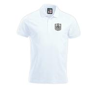Fulham 1960s Retro Football Polo Embroidered Logo White