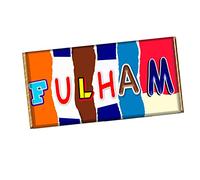 Fulham England Football Club Team Chocolate Bar Wrapper Novelty Gift Present CH-359 (without chocolate)