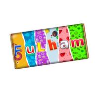 Fulham England Football Club Team Chocolate Bar Wrapper Novelty Gift Present On Birthday SportDay CH-9359 (without chocolate bar (wrapper only))