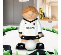 Fulham FC Cake Topper - Personalised Birthday Cake Keepsake Football Cake Decorations. Custom Fulham Fan Birthday Anniversary Celebration Kids Cake Decor Unique
